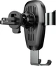 Автодержатель для телефона с беспроводной зарядкой Baseus Metal Gravity Car Mount Black (WXYL-B0A) - изображение 3