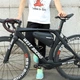 Сумка велосипедная West Biking 0707220 4L Black треуголный под раму для инструментов жесткая основа - изображение 8