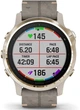 Garmin Fenix 6S Pro Sapphire Light Gold with Shale Grey Leather Band (010-02159-40) - изображение 5
