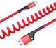 Кабель Baseus Fish-eye Spring Cable USB – Lightning 1м 2.0A Red (CALSR-09) - изображение 2