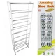 Полиця для взуття, тумба для взуття Amazing Shoe Rack Стійка-органайзер для зберігання 30 пар взуття з 10 полкамина регульована по висоті (D-2019091032) - зображення 4