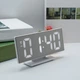 Электронные настольные зеркальные UKC DS-3618L комнатные LED часы с будильником и термометром Белый (591938) (385431) - изображение 1