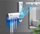 Тримач-диспенсер для зубної пасти та щітки Toothbrush sterilizer автоматичний (YU8SH8727) - зображення 5