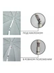 Пляжный зонт с наклоном 200 см Umbrella Anti-UV ромашка Красный нейлон (YU8SH2132) - изображение 5