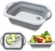 Многофункциональная складная разделочная доска-корзинка Kitchen 2 в 1 - изображение 1