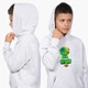 Детский худи Бравл Старс Леон (Brawl Stars Leon) Светло-серый меланж (9298-1015) 116 см - изображение 3
