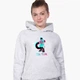 Детский худи ТикТок (TikTok Cat) Светло-серый меланж (9298-1644) 164 см - изображение 2
