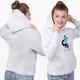 Детский худи ТикТок (TikTok Cat) Светло-серый меланж (9298-1644) 164 см - изображение 4