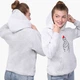 Детский худи БТС (BTS) Светло-серый меланж (9298-1165) 152 см - изображение 4