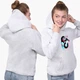 Детский худи ТикТок (TikTok Girl) Светло-серый меланж (9298-1647) 164 см - изображение 4