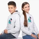 Детский худи ТикТок (TikTok Dog) Светло-серый меланж (9298-1645) 164 см - изображение 5
