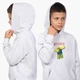 Детский худи Роблокс (Roblox) Светло-серый меланж (9298-1707) 164 см - изображение 3