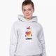 Детский худи Лайк Единорог (Likee Unicorn) Светло-серый меланж (9298-1037) 116 см - изображение 2