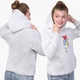 Детский худи БТС (BTS) Светло-серый меланж (9298-1064) 152 см - изображение 4
