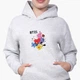 Детский худи БТС (BTS) Светло-серый меланж (9298-1166) 116 см - изображение 3