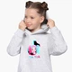 Детский худи ТикТок (TikTok Harley Quinn) Светло-серый меланж (9298-1646) 152 см - изображение 1