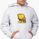 Детский худи Бравл Старс Ворон (Brawl Stars Crow) Светло-серый меланж (9298-1028) 164 см - изображение 1