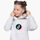 Детский худи ТикТок (TikTok) Светло-серый меланж (9298-1388) 152 см - изображение 1