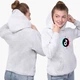 Детский худи ТикТок (TikTok) Светло-серый меланж (9298-1388) 152 см - изображение 4