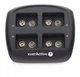 Універсальний зарядний пристрій everActive NC-109 4 канали, Крона Ni-MH, 220V/12V, LED (5902020523826) - зображення 3