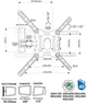 Кронштейн з нахилом поворотом та виносом для ТВ 32-60" AVATech-69 - зображення 2