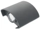 Вулична підсвітка фасадів Brille AL-264/2x1W 7COL LED IP54 DGY (34-253) - зображення 1