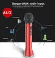 Беспроводной микрофон с мощным динамиком 9Вт для караоке Bluetooth Magic Karaokе L 598 портативный, с LED экраном и шумоподавлением Красный - изображение 7