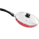 Сковорода антипригар Stenson MH-0625 d26см с крышкой стекло red - изображение 2