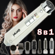 Стайлер для волосся 8 в 1 Gemei Styler GM-4832 Білий щітка з насадками 3 режими 1000Вт - зображення 1