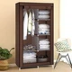 Тканевый шкаф складной STORAGE WARDROBE KM-105 на 2 секции (106х45х170 см), органайзер для одежды - изображение 2