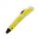 3D ручка 3D PEN-2 MyRiwell ORIGINAL с LCD дисплеем для 3Д рисования ребенку Желтая (с пластиком в комплекте) - изображение 1