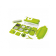 Овочерізка ручна Nicer Dicer Plus з прозорим контейнером і пластика Maestro, колір-салатовий. - зображення 4