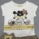 Платье Mickey&Minnie Mouse PINK для девочки 86 см Белое с коричневым 14351 - изображение 2
