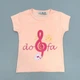 Футболка Miss Dofa kids для дівчинки 86 см Персикова 14140 - зображення 1
