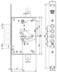 Врізний замок Mottura 52.J771 My Key D правобічний - зображення 6