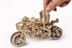 Механический деревянный 3D конструктор Ugears Мотоцикл Scrambler UGR-10 с коляской из фанеры (70137) - изображение 7