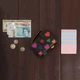 Чёрный кошелек женский Visconti LV4 BK MULTI Crush c RFID (Black-Multi Love) - изображение 7