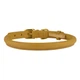 Ошейник для Собак Круглый Кожаный BronzeDog Premium Crazy Горчичный 7 мм 23-33 см (00228) - изображение 3