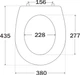 Сиденье - крышка для унитаза KOLLER POOL Oval S C5 KPOVSC5 Soft Close дюропласт - изображение 3