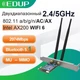 Сетевая карта PCI-E 3000Mbps WiFi 6 + Bluetooth 5.1 Intel AX200 5Ghz EDUP EP-9636 - изображение 1