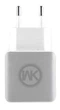 ЗУ мережеве евровілка Blanc WP-U11 2USB 2.1 A кабель microUSB White WK 340053 - зображення 1