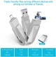 Флеш пам'ять QARFEE 4 in 1 USB 64 GB, USB 3.0/Micro USB/Type-C/Lightning - зображення 4