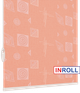 Ролета тканинна INROLL Есо-Mini 100х165 см Ikea Рожевий 1842 - зображення 4