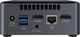 Неттоп Intel NUC (BOXNUC7PJYHN2); Intel Pentium J5005 (1.5-2.8 ГГц) / без ОЗУ (2xSO-DIMM) / без HDD (SATA) / без ОП / INTEL HD Graphics 605 / LAN / Wi-Fi / Bluetooth / кардридер / без ОС / черно-серый - изображение 5