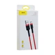 USB Baseus USB to Micro 2.4A CAMKLF-B Цвет Красно-Чёрный, 91 - изображение 3