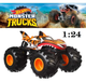 Джип Хот Вілс Монстр-Трак Тигрова Акула Hot Wheels Monster Trucks Tiger Shark 1:24 Mattel GCX21 - зображення 4