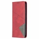 Чехол-книжка с кармашками UniCase Geometric Pattern для Xiaomi Redmi 9C - Red - изображение 6