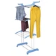Сушка для белья складная Garment Rack Универсальная Напольная Раскладная Вертикальная на 3 яруса с колёсами - изображение 7