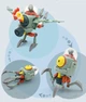 Игровой набор Plants vs Zombies В93 Летающая Курица боевая машина Робот - Трансформер (Растения против зомби) - изображение 5