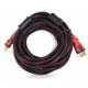 Кабель HDMI - HDMI 5 m усиленный в обмотке с фильтрами, 1080p с золотым напылением - изображение 5
